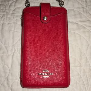 Coach North South Cellphone Crossbody Bag